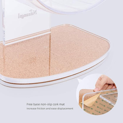 Niteangel Super-Silent Hamster Exercise Wheels: - Quiet Spinner Hamster Running Wheels with Adjustable Stand for Hamsters Gerbils Mice Or Other Small Animals (M, Light Blue)