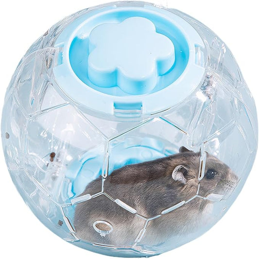 Hamster Ball 5.9 Inch – Dwarf Hamster Running Ball, Small Hamster Exercise Ball with Football Design and Four Metal Screws (5.9in)