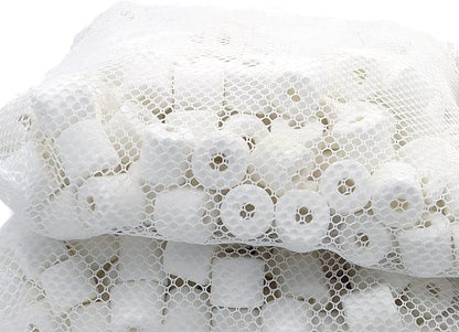 JIHAQUA Aquarium Bio Ceramic Rings 6 lbs Filter Media for Pond Fish Tank Canister Filter