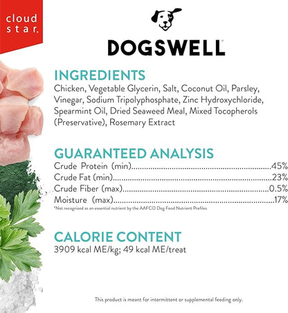 DOGSWELL Dental Jerky Dog Treats, Chicken, 24 oz. Bag