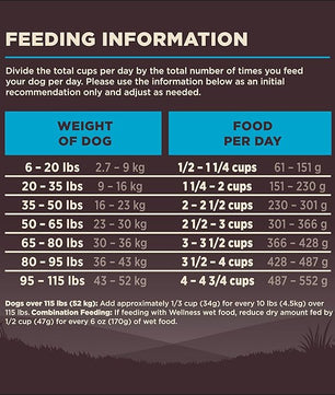 Wellness CORE Dry Dog Food, Grain-Free, High Protein, Natural, Ocean Whitefish, Herring, & Salmon Recipe, (4-Pound Bag)