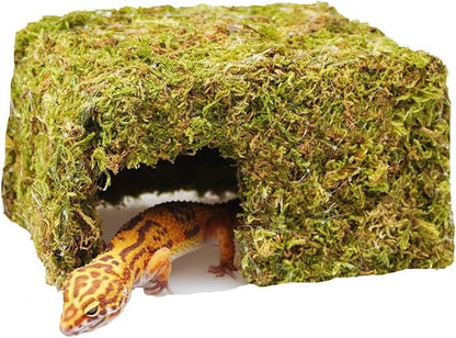 Leopard Gecko Tank Accessories, Cute Reptile Hideout Cave, Essential Tank Terrarium Habitat Decor, Adjustable Toys Supplies