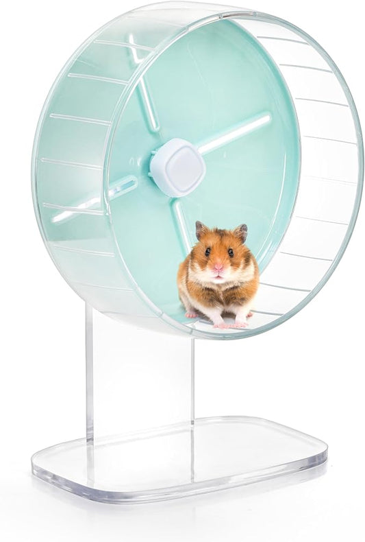Foraineam Hamster Wheel Silent Hamster Exercise Wheels, 7.5 Inch Quiet Spinner Hamster Running Wheels with Adjustable Stand for Hamsters Gerbils Mice Or Other Small Animals