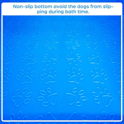 SHELANDY 45" Pet Grooming Bathtub Dog Wash Station | Heavy Duty Bathing Tub (Bathtub & Stairs Combo)