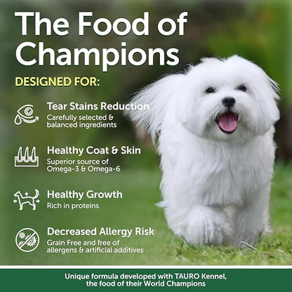 Nature's Protection Puppy Food Small Breed - High Protein, Grain-Free, Tear Stain Formula Dry Dog Kibble for White & Light Fur Dogs (Superior Care - White Fish, 3.3 lb)