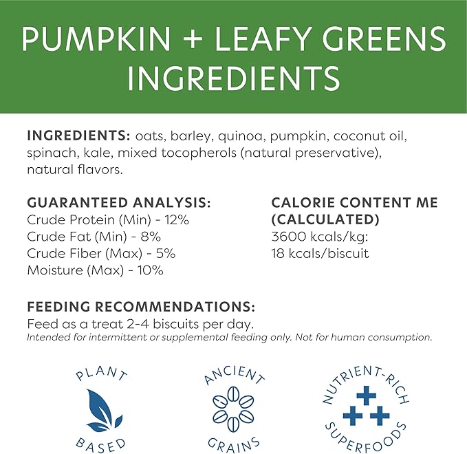 Body and Soul PB+A Berry Blend & P+LG Natural Crunchy Baked Dog Treats 10oz Multi (2 Pack Pumpkin + Leafy Greens)