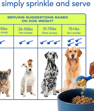 Native Pet Dog Vitamins & Supplements - 11-in-1 Multivitamin Powder for Dogs Food Topper - Collagen, Glucosamine, Probiotics, Omega & More- Supports Healthy Gut, Mobility & Overall Health -60 Scoops