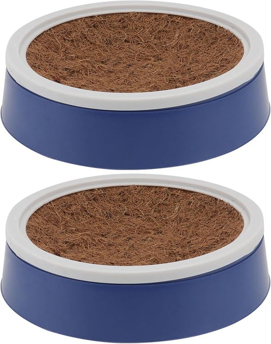 2 Sets Pigeon Nest Egg Nest Pigeon Breeding Nest Dove Mat Pigeon Nest Supply Birds Cages Parakeet Bird Cage White Plastic Eggs Bird Nest Hut Bird Liner Egg Bowl Homing Pigeon Coir