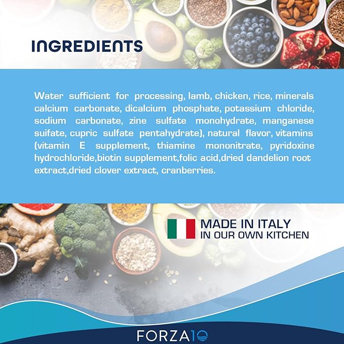 Forza10 Kidney Care Dog Food – Renal Support Wet Dog Food with Lamb, Low Protein & Phosphorus Formula, Sensitive Stomach, 3.5 oz Cans, 12 Pack – Vet Formulated, Made in Italy