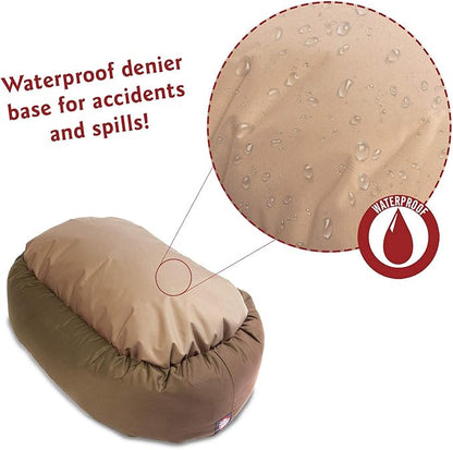 Majestic Pet 40 inch Khaki Bagel Dog Bed Products