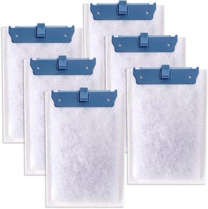 6 Pack Filter Cartridge Compatible with Whisper Bio-Bag Filters 10i/IQ10/PF10, Medium Replacement Filter Cartridges for Aquariums Compatible with ReptoFilte 20 gallons (90 GPH)