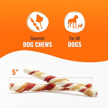 Good 'N' Fun Triple Flavor Twist Chews For Dogs, 22-Count