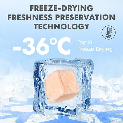 Freeze Dried Cats & Dogs Raw Treats, All Natural Single Ingredient Chicken Breast, High Protein Healthy Pet Training Treats or Food Topper, 3.5 oz