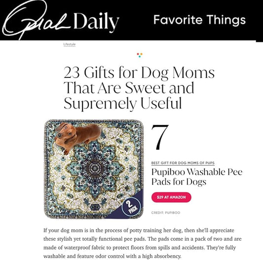 Washable Pee Pads for Dogs - Super Absorbent Reusable Puppy Training Pads - 100% Waterproof, Leak-Proof & Non-Slip Whelping Pads for Pet Housebreaking