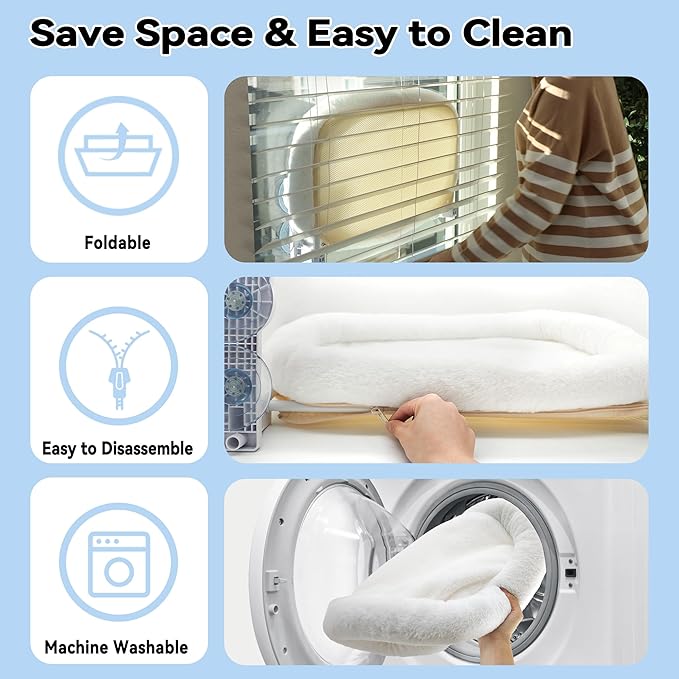 Cat Window Perch, Cat Window Hammock Soft and Comfortable Window Seat Bed with Washable Cover,Simple Install and Easy Clean Upgraded Suction Cups Hold up to 40lbs,Suitable for Window Width Over 24in