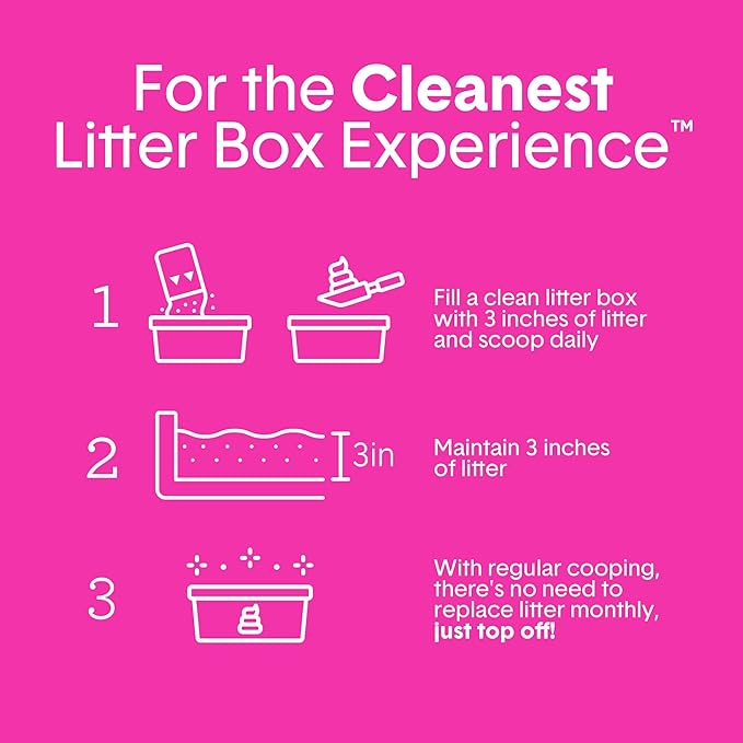 Boxie Glo Clumping Clay 30 Day Odor Control Cat Litter, 99.9% Dust-Free, Low Tracking, UV Light Attractant, 16 lb