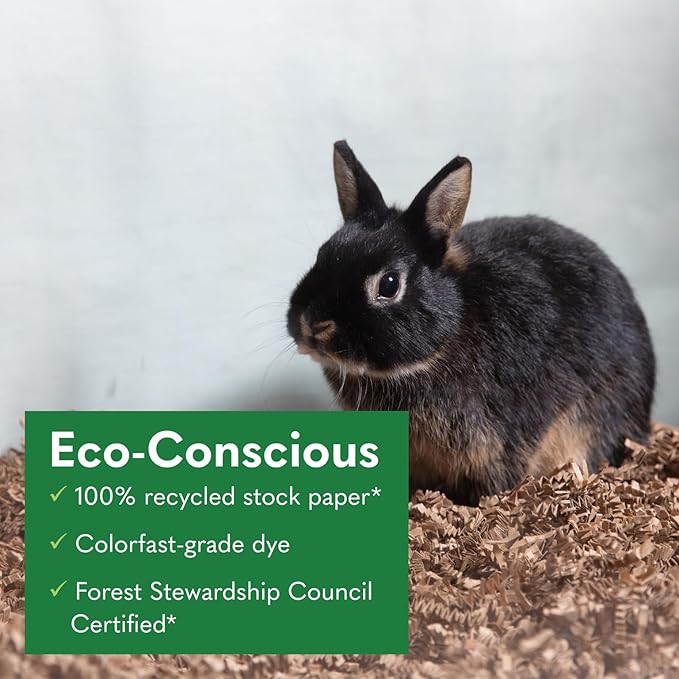 ECO BEDDING 99% Dust Free Paper Bedding for Small Pets and Birds, Eco Natural, 3 lb (Expands to 60 L)