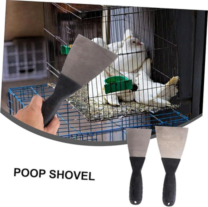 GANAZONO 2pcs Poop Cleaning Tool for Birdcages Pet Accessory for Parrots Includes Cleaning Shovels Easy Cleanup for Bird Poop and Litter