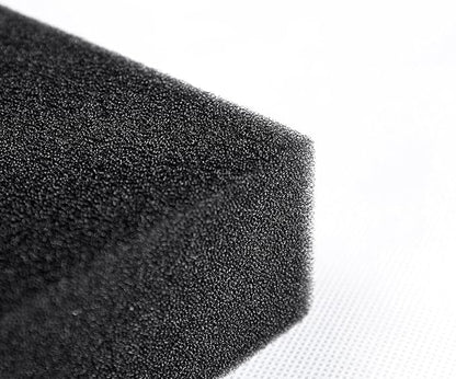 AQUANEAT Aquarium Filter Sponge Open Cell Foam Sheet Bio Sponge Filter Media Pad HMF Fish Tank Sump Divider (23" Lx 12.25" W x 2" H, Black)