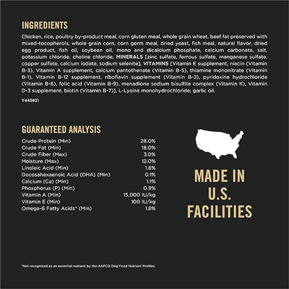 Purina Pro Plan High Protein Dry Puppy Food, Chicken and Rice Formula - 18 lb. Bag