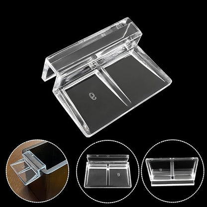 20 Pack Aquarium Lid Clips DIY Aquarium Lid Holder Clear Acrylic Fish Tank Support 6MM Aquarium Glass Holder(6MM)