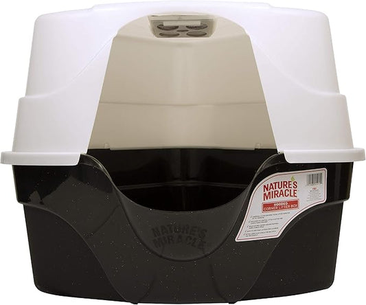 Nature's Miracle Advanced Hooded Corner Litter Box, Pack of 6 (P-5915)