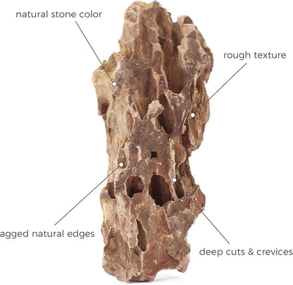 2-4 Inches Natural Dragon Stone 10 PCS Aquarium Rocks for Aquascaping, Aquarium Landscaping, Terrariums, Fish Tank Decoration, Vivariums, Paludarium, Reptile and Amphibian Enclosures