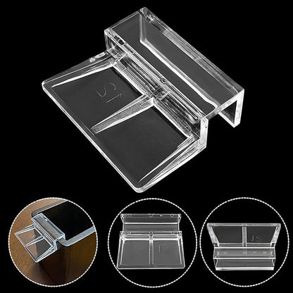 8 Pack Aquarium Lid Clips DIY Aquarium Lid Holder Clear Acrylic Fish Tank Support 12MM Aquarium Glass Holder(12MM)