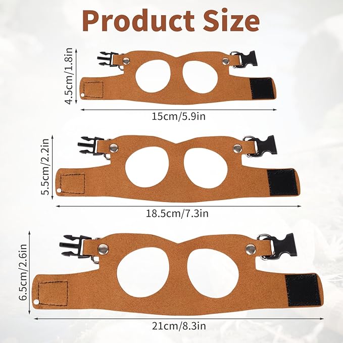 Brown Bearded Dragon Leash and Harness Set, 3 Size Easy Walk Bearded Dragon Harness, Adjustable Traction Rope Ferret Harness and Leash Set Cat Rat Accessories Stuff for Squirrel