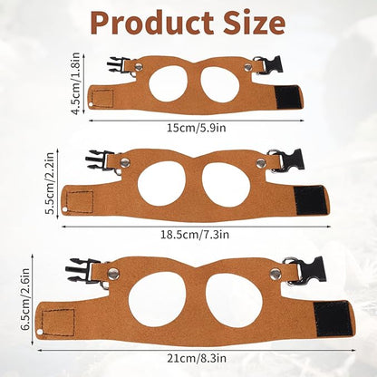 Brown Bearded Dragon Leash and Harness Set, 3 Size Easy Walk Bearded Dragon Harness, Adjustable Traction Rope Ferret Harness and Leash Set Cat Rat Accessories Stuff for Squirrel