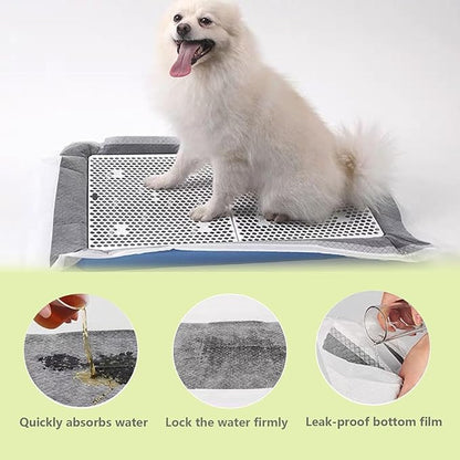 Rabbit Pee Pads, Pet Toilet/Potty Training Pads, 50PCS All Absorb & Odor Control Disposable Cage Liners with Quick-Dry Surface for Guinea Pigs Puppy Chinchillas Hamsters Ferrets Hedgehog Cats