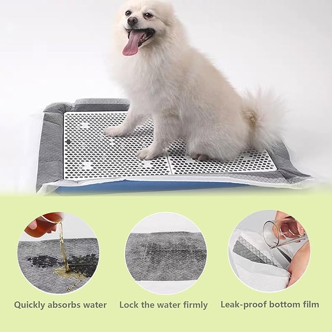 Rabbit Pee Pads, Pet Toilet/Potty Training Pads, 120PCS All Absorb & Odor Control Disposable Cage Liners with Quick-Dry Surface for Guinea Pigs Puppy Chinchillas Hamsters Ferrets Hedgehog Cat