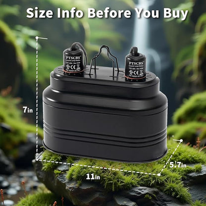 Dual Reptile Light Fixture-Max 160W,with Switches, Fits Reptile Light Heat Lamp UVB Light for Lizards, Snakes,Turtles, and Amphibians E26
