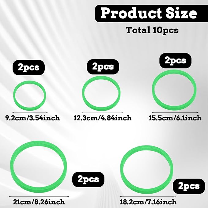 10 Pcs Fish Feeding Rings Set 5 Sizes of Aquarium Floating Plant Ring Foam Fish Feeder Rings Round Feeder Ring-Floating Plant Ring for Fishes, Floating Plants