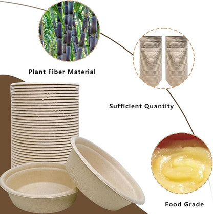 Tfwadmx 100Pcs Gecko Feeding Cups, 1oz Paper Reptile Food Cups, Crested Gecko Food Dish, Feeding Ledge Accessories for Small Lizards, Tarantulas