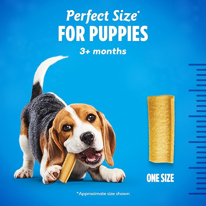 Dentalife Puppy Teething Dog Chews for Small Dogs 3 Months and Up, Chicken Flavor, 1.08 lb., 50 Chews - 50 ct. Pouch