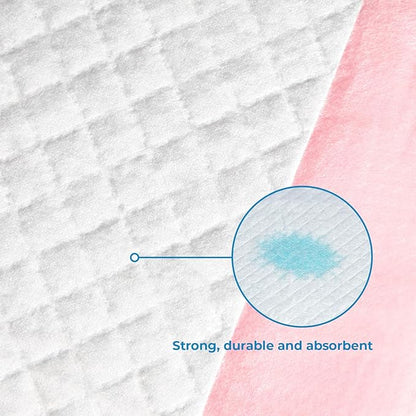 Best Pet Supplies Puppy Pads - Disposable, Dog Training Potty , Super Absorbent Baby Pink Puppy Pee Pads for Dogs (100 Count).