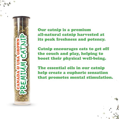 Meowijuana Rainbow Bundle | Get Kickin' Refillable Rainbow Toy and Cloud 9 Catnip Blend | Promotes Play and Cat Health | Includes North American Organic Catnip