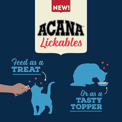 ACANA Lickables Cat Treats Variety Pack: .5oz Tubes (8 Count, 2 of Each)