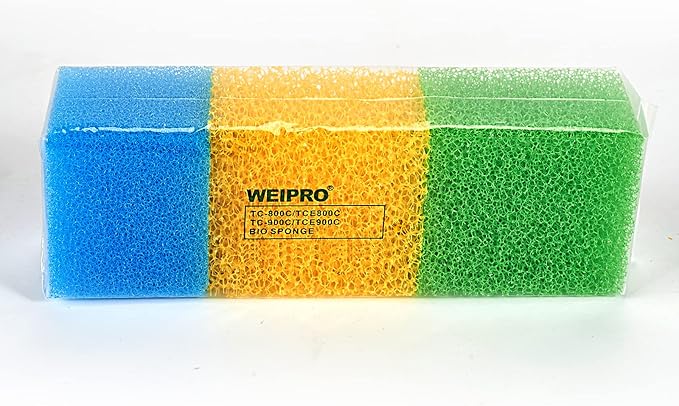 Fish Tank Filter Sponges, 3 Coarse Grades, Aquarium Filter Foams for TC-900C Internal Filter(TC900C-S)