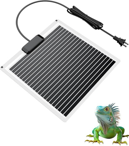 Pawfly 28 W Reptile Heat Pad 11 x 11 Inch Reptile Heating Pad Under Tank Terrarium Safe Fast Heating Mat Heat Mat for Turtles Frogs Snakes Lizards Geckos Hermit Crabs Spiders & Other Reptiles