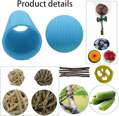 Plastic Hamster Fun Tunnels,Ferrets Foldable Exercising Training Tunnels Hamsters Hideout Tube 15 Pcs Small Animal Chew Toys for Guinea Pigs, Chinchillas, Rats, Gerbils (Blue)