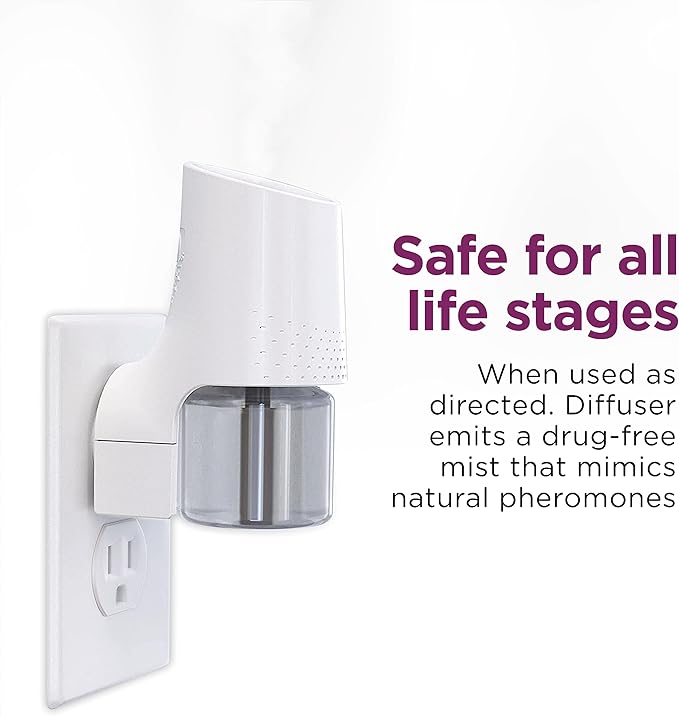 Comfort Zone 2 Pack MultiCat Diffuser Refills; Cat Calming Pheromones Help Anxiety; 30-day refills