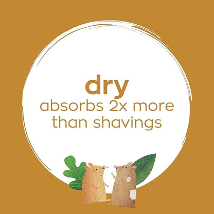 CritterCare Natural Snowflake Paper Small Pet Animal Bedding - Odor Control, Unscented, 99% Dust Free, Super Absorbent, White, 50L, Great for Rabbits, Guinea Pigs, Hamsters, Gerbils, Mice, Rats