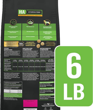 Pro Plan Veterinary Diets Purina HA Hydrolyzed Protein Dog Food Dry Chicken Flavor Formula - 6 lb. Bag