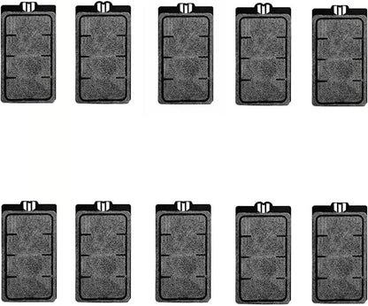 10 Pack 3-Layer Auqarium Filter Replacement Plates,Turtle Filter Cartridges or Fish Tank Filter Sponges for Low-Water Filter