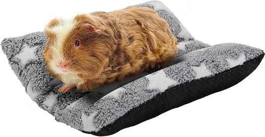 Amakunft Guinea Pig Bed Pad – Washable Plush Cushion for Guinea Pig, Bunny, Ferret, Chinchilla, Hedgehog, Small Animals, Soft Snuggle Sleeping Mat, Pet Bed Pad for Indoor Cage, Cozy & Easy to Clean