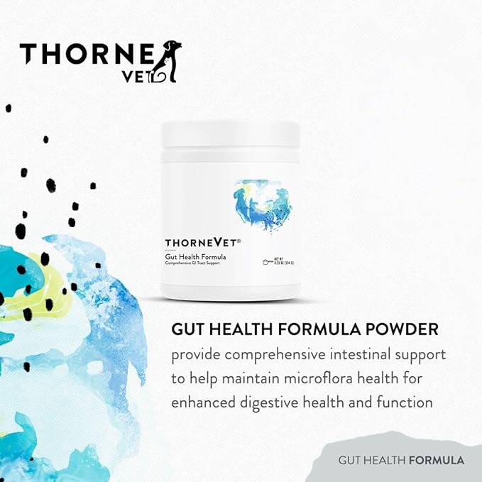 ThorneVET Gut Health Formula – Gastrointestinal Support for Dogs, Cats & Horses, 180 Scoops