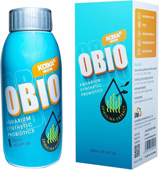 KOIKA OBIO Aquarium Water Treatment, Quick Effect (After 8-10 Hours), Improvement of Digestion and Immune Systems, Enhance Growth of Fish & Shrimp (Liquid, 750ml (25.36 fl oz))