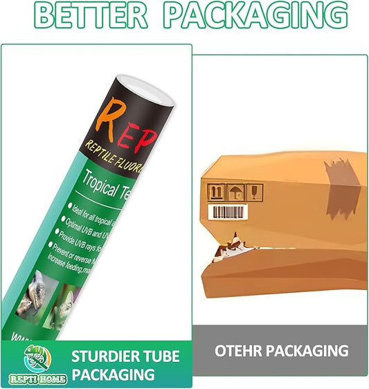 T5 UVB Reptile Light 39W 5.0,UVA UVB Light Bulb for Reptiles,2 Pack Reptile UVB Lamp Tube for Bearded Dragon